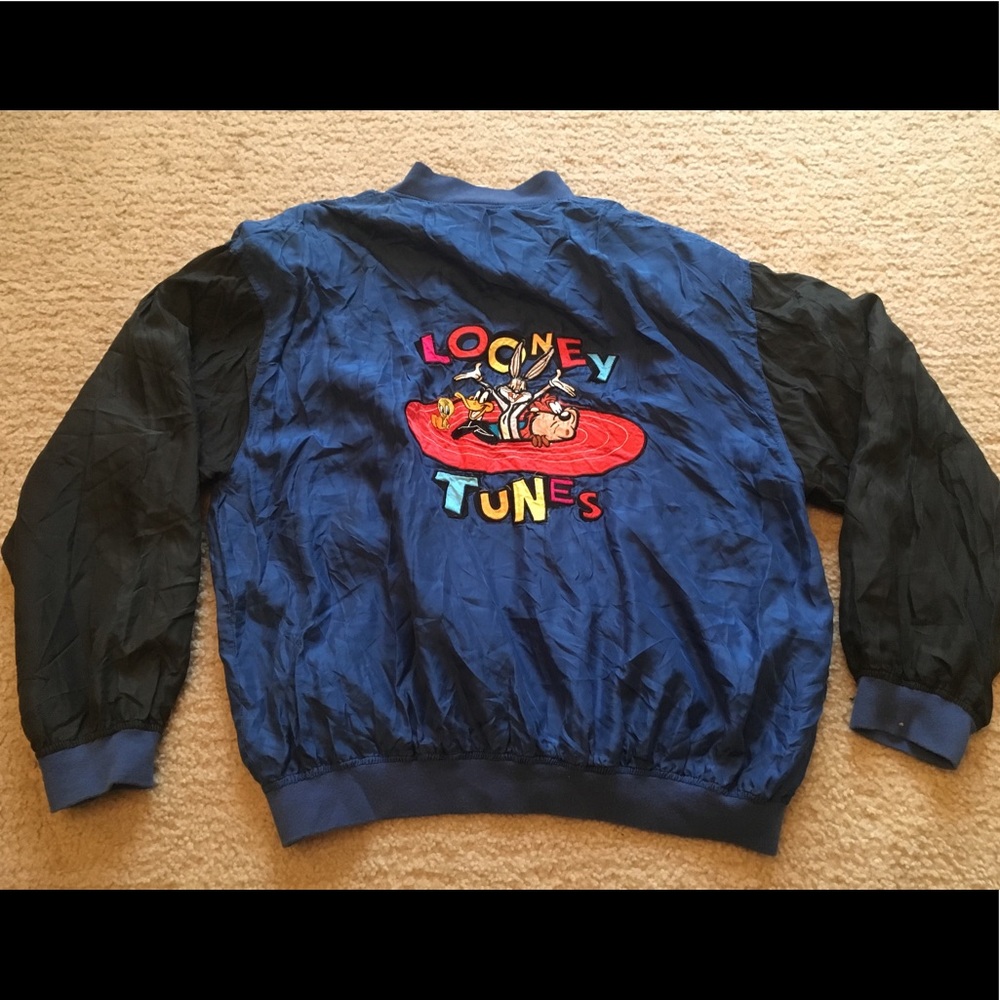 Vintage Looney Tunes 1993 Silk Jacket Women’s SZ L